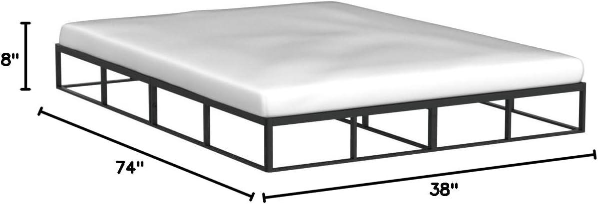 imageNovilla Box Spring for Queen Bed 4Inch Metal Queen Box Spring Supports for All Types of MattressExtraStrong Support ampamp NonSlip No Noise Easy AssemblyTwin