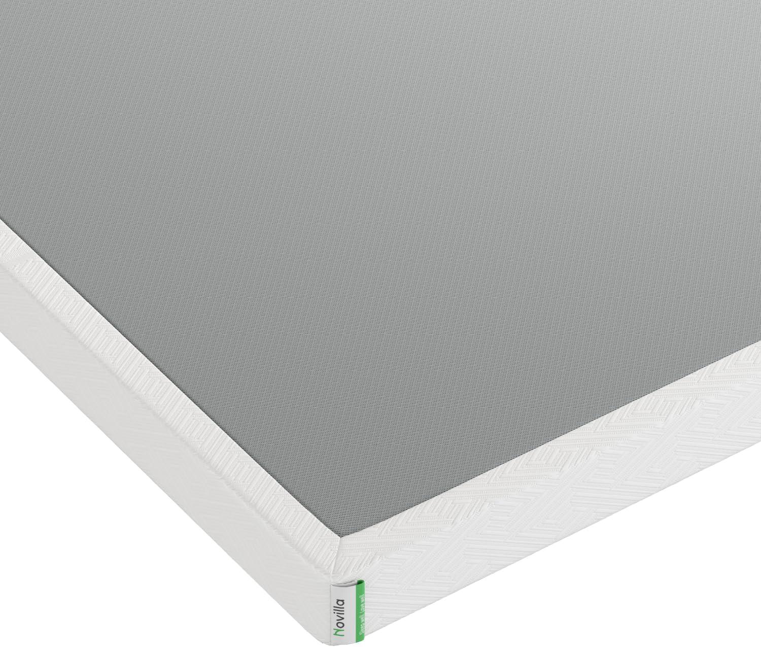 imageNovilla Box Spring for Queen Bed 4Inch Metal Queen Box Spring Supports for All Types of MattressExtraStrong Support ampamp NonSlip No Noise Easy AssemblyFull