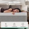 imageNovilla 10 Inch Mattress Full Gel Full Memory Foam Mattress in a Box with Comfort Foam for Back Pain Relief ampamp Body Support ampamp Cool Night Sleep CertiPURUS CertifiedGrey