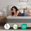 imageNovilla 10 Inch Mattress Full Gel Full Memory Foam Mattress in a Box with Comfort Foam for Back Pain Relief ampamp Body Support ampamp Cool Night Sleep CertiPURUS CertifiedGrey