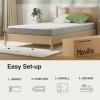 imageNovilla 10 Inch Mattress Full Gel Full Memory Foam Mattress in a Box with Comfort Foam for Back Pain Relief ampamp Body Support ampamp Cool Night Sleep CertiPURUS CertifiedGrey