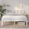 imageNovilla 14 Inch Full Size Bed Frame with Headboard White Metal Platform Bed Frame Full Bed Frame No Box Spring Needed Easy AssemblyWith Headboardwhite B