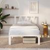 imageNovilla 14 Inch Full Size Bed Frame with Headboard White Metal Platform Bed Frame Full Bed Frame No Box Spring Needed Easy AssemblyWith Headboardwhite B