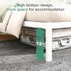 imageNovilla 14 Inch Full Size Bed Frame with Headboard White Metal Platform Bed Frame Full Bed Frame No Box Spring Needed Easy AssemblyWith Headboardwhite a