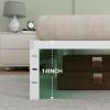 imageNovilla 14 Inch Full Size Bed Frame with Headboard White Metal Platform Bed Frame Full Bed Frame No Box Spring Needed Easy AssemblyWithout Headboardwhite B