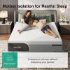 imageNovilla 14 Inch King Size Mattress Gel King Memory Foam Mattress in a Box with CoolTouch Nylon Cover for Cooling Night Sleep Pain Relief ampamp Spinal Support with Comfort Foam CertiPURUS CertifiedGrey