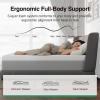 imageNovilla 14 Inch King Size Mattress Gel King Memory Foam Mattress in a Box with CoolTouch Nylon Cover for Cooling Night Sleep Pain Relief ampamp Spinal Support with Comfort Foam CertiPURUS CertifiedGrey