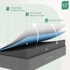 imageNovilla 14 Inch Queen Size Mattress in a Box with Advanced Cooling Gel Memory Foam Bed with Advanced Charcoal Support MediumFirm Pressure Relief with Motion Reduction ampamp TripleZone SupportGrey