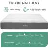imageNovilla 14 Inch Queen Size Mattress in a Box with Advanced Cooling Gel Memory Foam Bed with Advanced Charcoal Support MediumFirm Pressure Relief with Motion Reduction ampamp TripleZone SupportGrey
