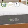 imageNovilla 14 Inch Queen Size Mattress in a Box with Advanced Cooling Gel Memory Foam Bed with Advanced Charcoal Support MediumFirm Pressure Relief with Motion Reduction ampamp TripleZone SupportGrey