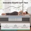 imageNovilla 14 Inch Queen Size MattressHybrid Queen Mattress with Gel Memory Foam CooltoTouch Nylon Blend ampamp Pocketed Coils for Adaptive Body Support ampamp Motion Isolation CertiPURUS CertifiedKing US Standard