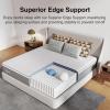 imageNovilla 14 Inch Queen Size MattressHybrid Queen Mattress with Gel Memory Foam CooltoTouch Nylon Blend ampamp Pocketed Coils for Adaptive Body Support ampamp Motion Isolation CertiPURUS CertifiedKing US Standard