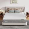 imageNovilla 14 Inch Queen Size MattressHybrid Queen Mattress with Gel Memory Foam CooltoTouch Nylon Blend ampamp Pocketed Coils for Adaptive Body Support ampamp Motion Isolation CertiPURUS CertifiedTwin XL