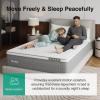 imageNovilla 14 Inch Queen Size MattressHybrid Queen Mattress with Gel Memory Foam CooltoTouch Nylon Blend ampamp Pocketed Coils for Adaptive Body Support ampamp Motion Isolation CertiPURUS CertifiedKing US Standard