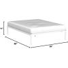 imageNovilla 14 Inch Twin Bed Frame with Headboard Platform Bed Frame No Box Spring Needed Metal Twin Bed Frame with Storage Space Wooden Slats Support Easy Assembly BlackWhite
