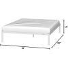 imageNovilla 14 Inch Twin Bed Frame with Headboard Platform Bed Frame No Box Spring Needed Metal Twin Bed Frame with Storage Space Wooden Slats Support Easy Assembly BlackWhite