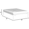 imageNovilla 14 Inch Twin Bed Frame with Headboard Platform Bed Frame No Box Spring Needed Metal Twin Bed Frame with Storage Space Wooden Slats Support Easy Assembly BlackWhite