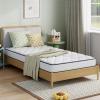 imageNovilla 6 Inch Twin MattressBonnell Spring Hybrid Mattresses for Spine Support ampamp Cooling Comfort  Twin Bed MattressAdaptive Foam Layer with Medium Firm CertiPURUS Certified for YouthGuest RoomsWhite