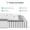 imageNovilla 6 Inch Twin MattressBonnell Spring Hybrid Mattresses for Spine Support ampamp Cooling Comfort  Twin Bed MattressAdaptive Foam Layer with Medium Firm CertiPURUS Certified for YouthGuest RoomsWhite