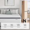 imageNovilla 6 Inch Twin MattressBonnell Spring Hybrid Mattresses for Spine Support ampamp Cooling Comfort  Twin Bed MattressAdaptive Foam Layer with Medium Firm CertiPURUS Certified for YouthGuest RoomsWhite