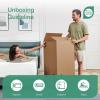 imageNovilla 6 Inch Twin MattressBonnell Spring Hybrid Mattresses for Spine Support ampamp Cooling Comfort  Twin Bed MattressAdaptive Foam Layer with Medium Firm CertiPURUS Certified for YouthGuest RoomsWhite  Green