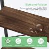 imageNovilla Bookshelf 4Tier Bookcase Freestanding Storage Ladder Shelves for HomeOfficeLiving RoomBalconyBedroom BrownWalnut