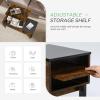 imageNovilla Coffee Table with Lift Top Storage Lift Tabletop Rising Center Tea Table for Living Room Office with Hidden Compartment and Adjustable Storage Shelf Farmhouse Cocktail Table Rustic BrownBrown