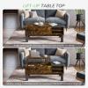 imageNovilla Coffee Table with Lift Top Storage Lift Tabletop Rising Center Tea Table for Living Room Office with Hidden Compartment and Adjustable Storage Shelf Farmhouse Cocktail Table Rustic BrownBrown