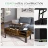 imageNovilla Coffee Table with Lift Top Storage Lift Tabletop Rising Center Tea Table for Living Room Office with Hidden Compartment and Adjustable Storage Shelf Farmhouse Cocktail Table Rustic BrownBrown