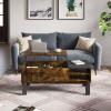 imageNovilla Coffee Table with Lift Top Storage Lift Tabletop Rising Center Tea Table for Living Room Office with Hidden Compartment and Adjustable Storage Shelf Farmhouse Cocktail Table Rustic BrownBrown