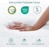 imageNovilla Foldable Mattress Single Size Comfort Foam Trifold Mattress with Cloud Design Cover 4 Inch Folding Mattress for Back Pain Relief Suitable for Camping RV TravelGrey