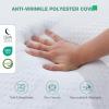 imageNovilla Foldable Mattress Single Size Comfort Foam Trifold Mattress with Cloud Design Cover 4 Inch Folding Mattress for Back Pain Relief Suitable for Camping RV TravelDark Grey