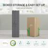imageNovilla Foldable Mattress Single Size Comfort Foam Trifold Mattress with Cloud Design Cover 4 Inch Folding Mattress for Back Pain Relief Suitable for Camping RV TravelLight Grey