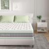 imageNovilla Full Mattress 12 Inch Hybrid Mattress in a Box Innerspring Mattresses with Gel Memory Foam for a Cool Sleep Pressure Relief Medium Firm with Pillow Top GrooveWhitegreygreen