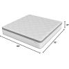 imageNovilla Full Mattress 12 Inch Hybrid Mattress in a Box Innerspring Mattresses with Gel Memory Foam for a Cool Sleep Pressure Relief Medium Firm with Pillow Top GrooveWhite  Grey