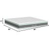 imageNovilla Full Mattress 12 Inch Hybrid Mattress in a Box Innerspring Mattresses with Gel Memory Foam for a Cool Sleep Pressure Relief Medium Firm with Pillow Top GrooveWhitegreygreen