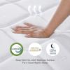 imageNovilla Full Mattress 12 Inch Hybrid Mattress in a Box Innerspring Mattresses with Gel Memory Foam for a Cool Sleep Pressure Relief Medium Firm with Pillow Top GrooveWhite  Grey