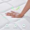 imageNovilla Full Mattress 12 Inch Hybrid Mattress in a Box Innerspring Mattresses with Gel Memory Foam for a Cool Sleep Pressure Relief Medium Firm with Pillow Top GrooveWhite  Grey