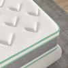imageNovilla Full Mattress 12 Inch Hybrid Mattress in a Box Innerspring Mattresses with Gel Memory Foam for a Cool Sleep Pressure Relief Medium Firm with Pillow Top GrooveWhitegreygreen