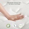 imageNovilla Full Mattress 12 Inch Hybrid Mattress in a Box Innerspring Mattresses with Gel Memory Foam for a Cool Sleep Pressure Relief Medium Firm with Pillow Top GrooveWhitegreygreen