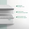imageNovilla Full Mattress 12 Inch Hybrid Mattress in a Box Innerspring Mattresses with Gel Memory Foam for a Cool Sleep Pressure Relief Medium Firm with Pillow Top GrooveWhite  Grey