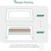 imageNovilla Full Size Bed Frame Upholstered Platform Bed Frame Full Bed Frame with Headboard No Box Spring Needed NoiseFree Easy Assembly GrayDrak Grey