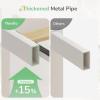 imageNovilla Full Size Bed Frame with Headboard Metal Platform Bed Frame Heavy Duty No Box Spring Needed Wood Slat Support Easy Assembly WhiteWhite