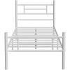 imageNovilla Full Size Bed Frame with Headboard and Footboard 14 Inch Metal Platform Bed Frame Under Bed Storage Strong Metal Slats Support Mattress Foundation No Box Spring NeededWhite