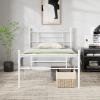 imageNovilla Full Size Bed Frame with Headboard and Footboard 14 Inch Metal Platform Bed Frame Under Bed Storage Strong Metal Slats Support Mattress Foundation No Box Spring NeededWhite