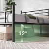 imageNovilla Full Size Bed Frame with Headboard and Footboard 14 Inch Metal Platform Bed Frame Under Bed Storage Strong Metal Slats Support Mattress Foundation No Box Spring NeededDark Black