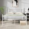 imageNovilla Full Size Bed Frame with Headboard and Footboard 14 Inch Metal Platform Bed Frame Under Bed Storage Strong Metal Slats Support Mattress Foundation No Box Spring NeededWhite