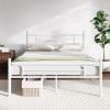 imageNovilla Full Size Bed Frame with Headboard and Footboard 14 Inch Metal Platform Bed Frame Under Bed Storage Strong Metal Slats Support Mattress Foundation No Box Spring NeededWhite