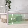 imageNovilla Full Size Bed Frame with Headboard and Footboard 14 Inch Metal Platform Bed Frame Under Bed Storage Strong Metal Slats Support Mattress Foundation No Box Spring NeededWhite
