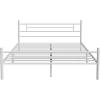 imageNovilla Full Size Bed Frame with Headboard and Footboard 14 Inch Metal Platform Bed Frame Under Bed Storage Strong Metal Slats Support Mattress Foundation No Box Spring NeededWhite